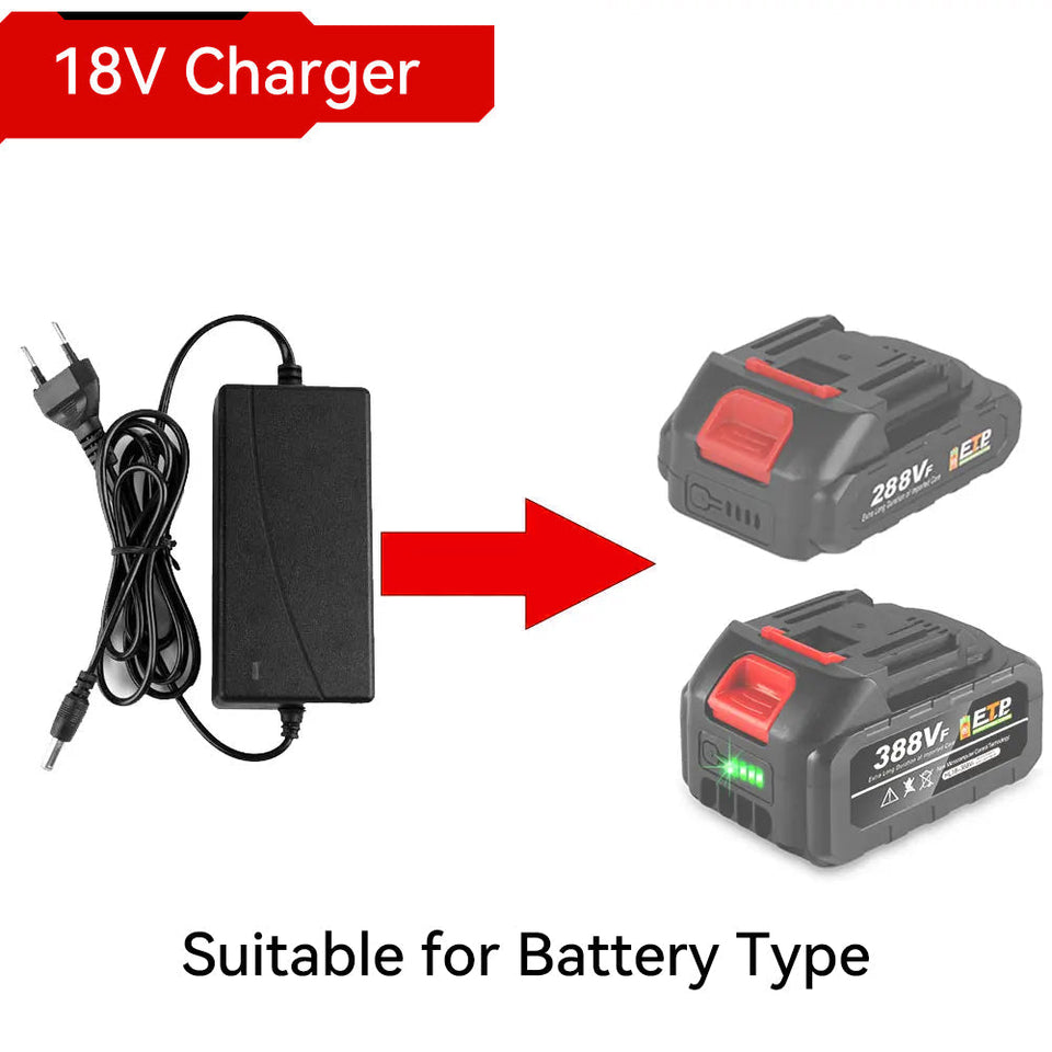 Caricabatterie ONEVAN 12V/18V solo per caricabatterie per utensili elettrici